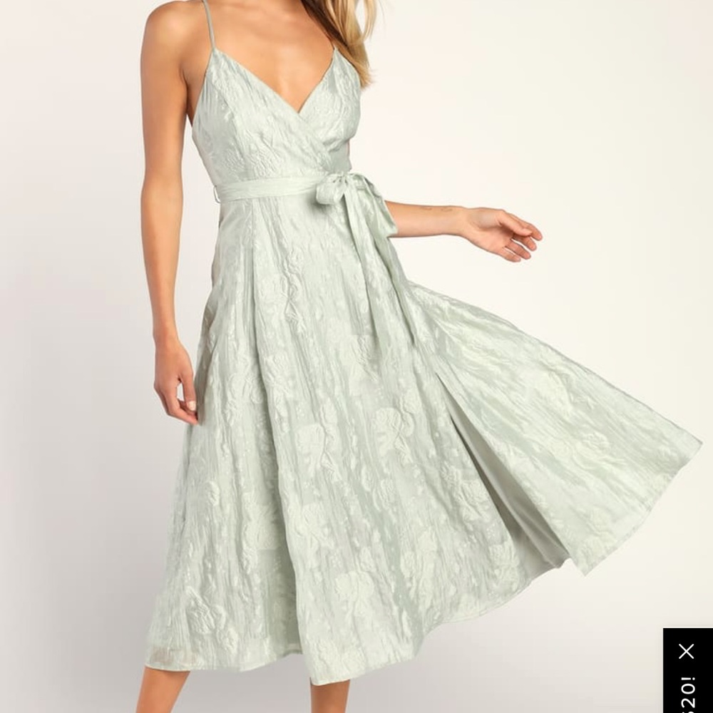 Lulus Sage Bridesmaid dress/ wedding guest dress